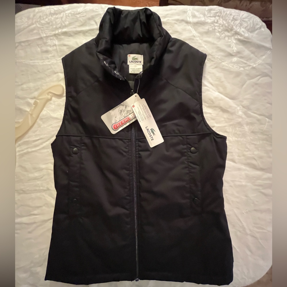 NWT Lacoste Black Vest